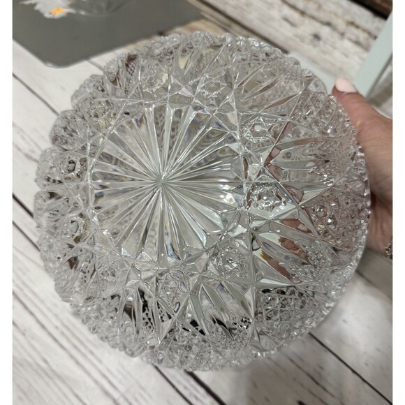 Vintage Mikasa Handcut Crystal 9 Inch Bowl Germany - Picture 7 of 8